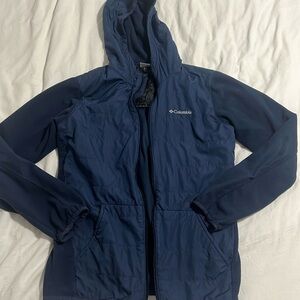 Columbia half fleece with hoody jacket